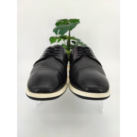 Florsheim Men\'s Transit Black Cap Toe Leather Oxfords Size 12W US